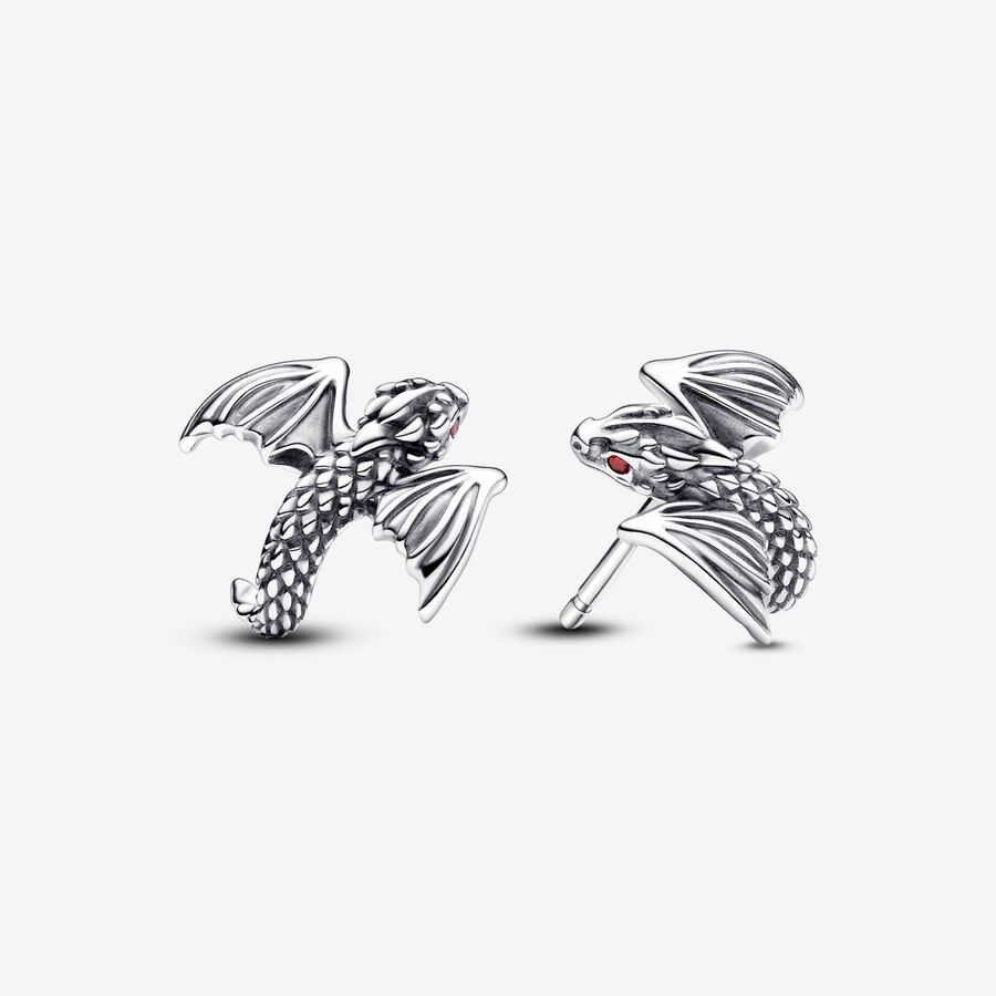 Game of Thrones Curved Dragon Stud Earrings image number 0