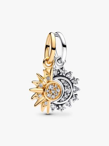 Splittable Sun & Moon Dangle Charm