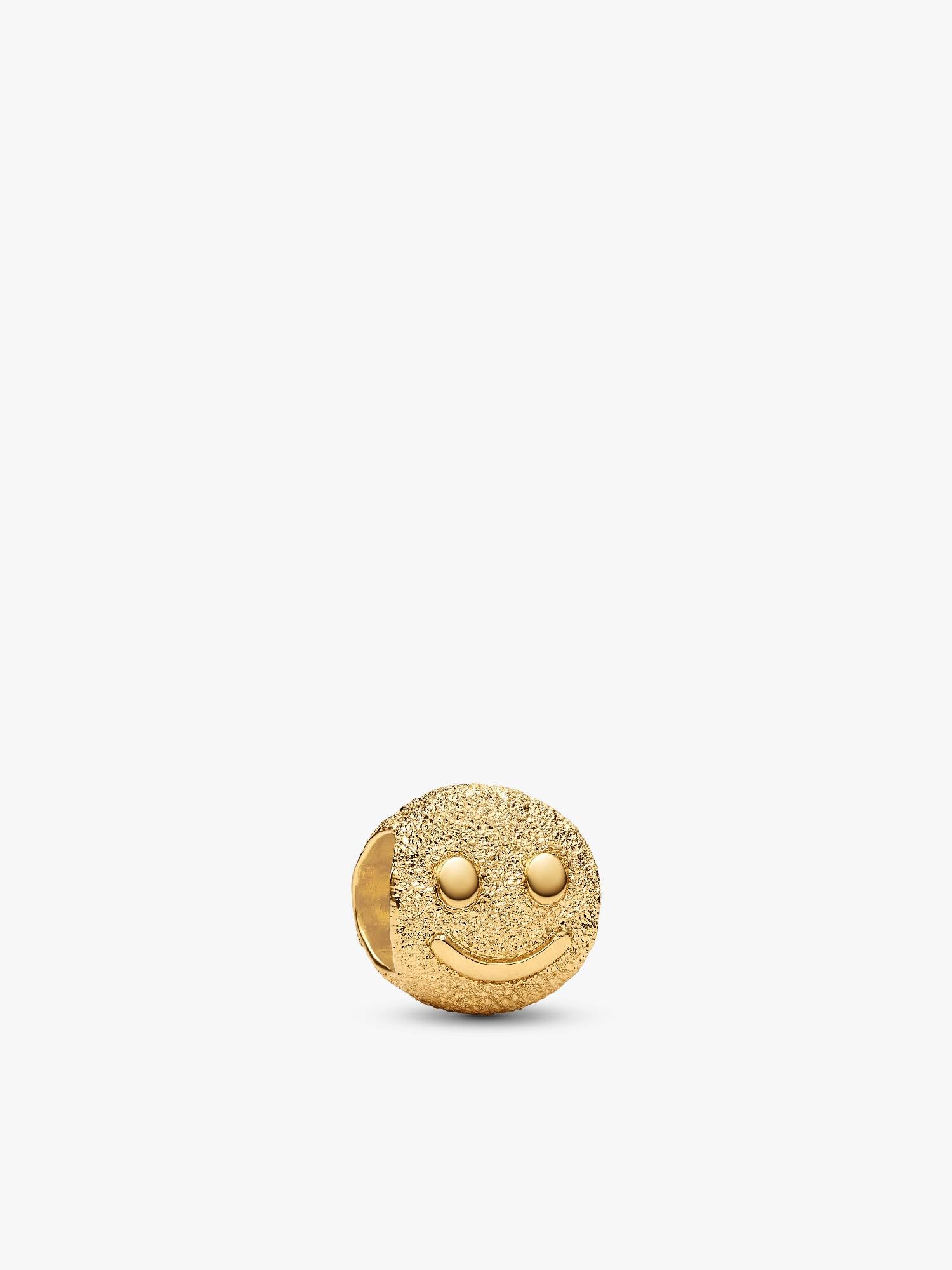 Textured Happy Face Mini Charm