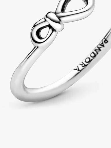 Infinity sterling silver ring