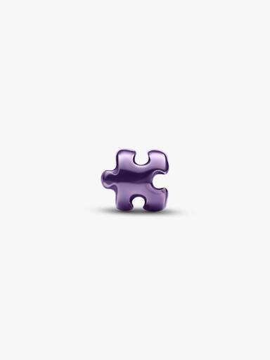 Purple Puzzle Piece Mini Charm
