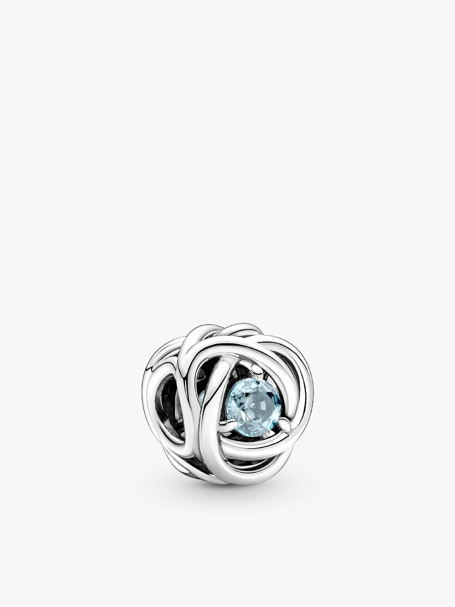 Sea Aqua Blue Eternity Circle Charm
