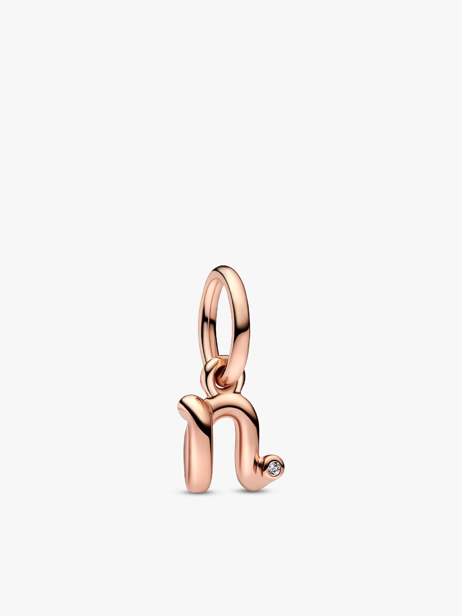 Letter n Script Alphabet Dangle Charm