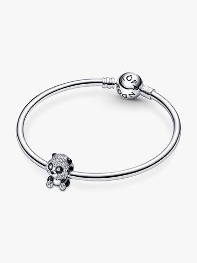 Sparkling Cute Panda Charm