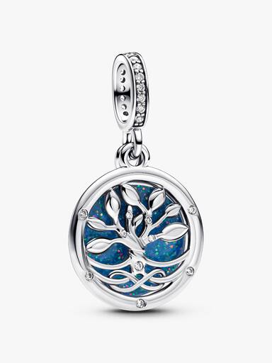Glow-in-the-dark Infinity Tree Double Dangle Charm