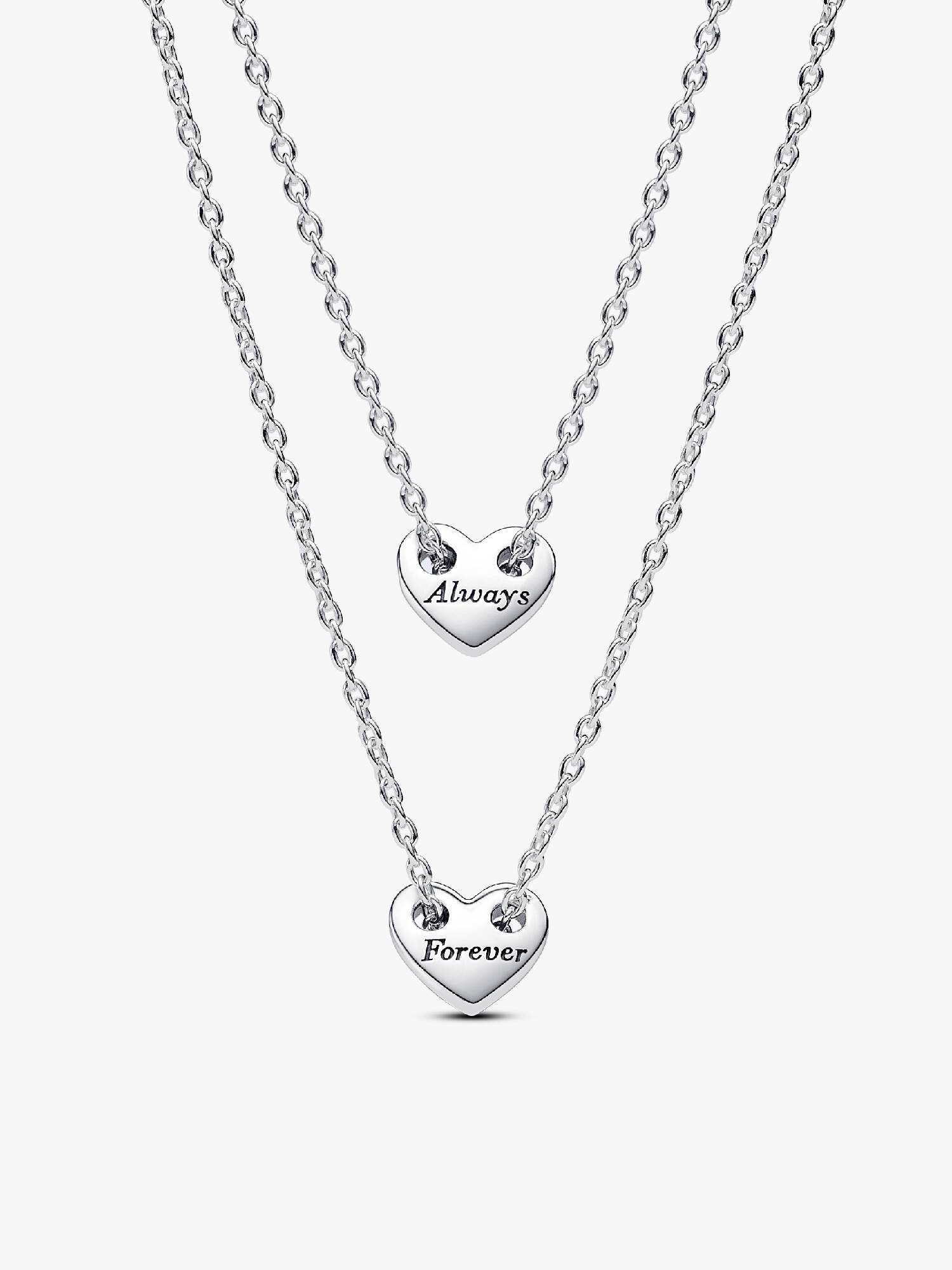 Forever & Always Splittable Heart Collier Necklaces