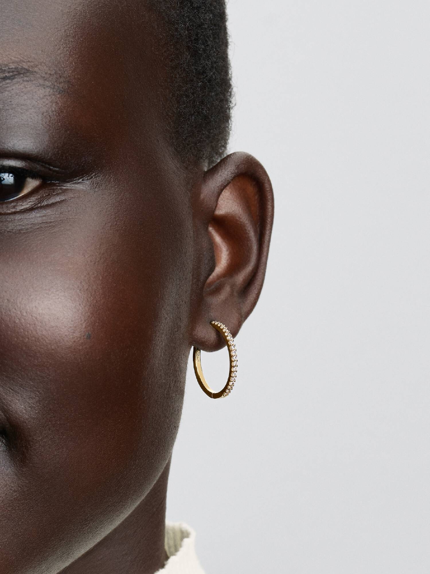 Sparkling Hoop Earrings