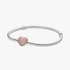 Pandora Moments Pavé Heart Clasp Snake Chain Bracelet Pandora Moments Pavé Heart Clasp Snake Chain Bracelet