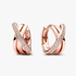 Crossover Pavé Hoop Earrings Crossover Pavé Hoop Earrings
