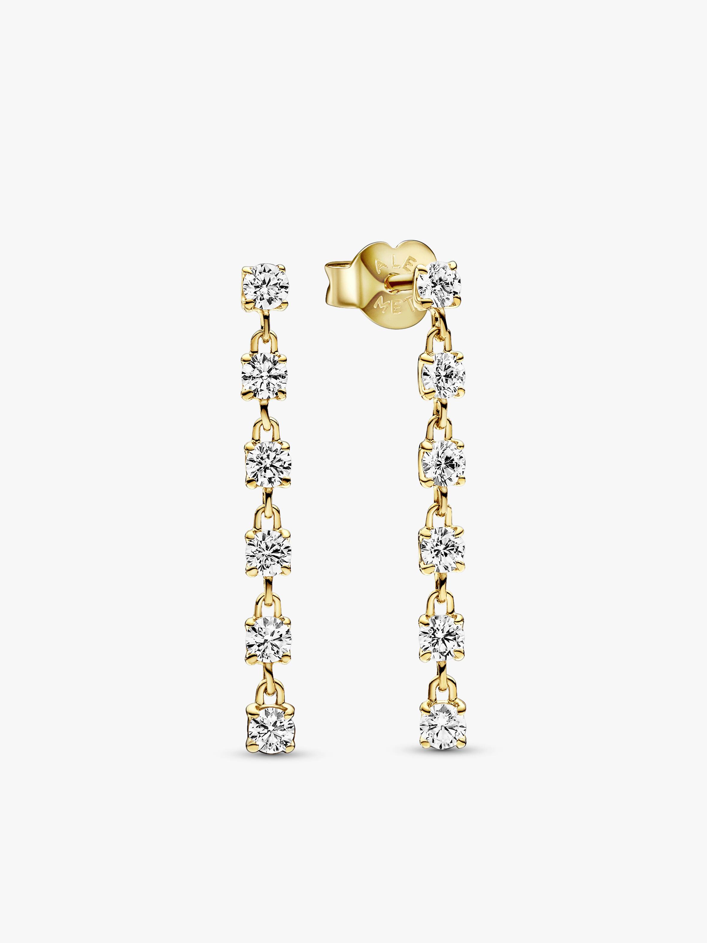 Sparkling Stones Drop Earrings