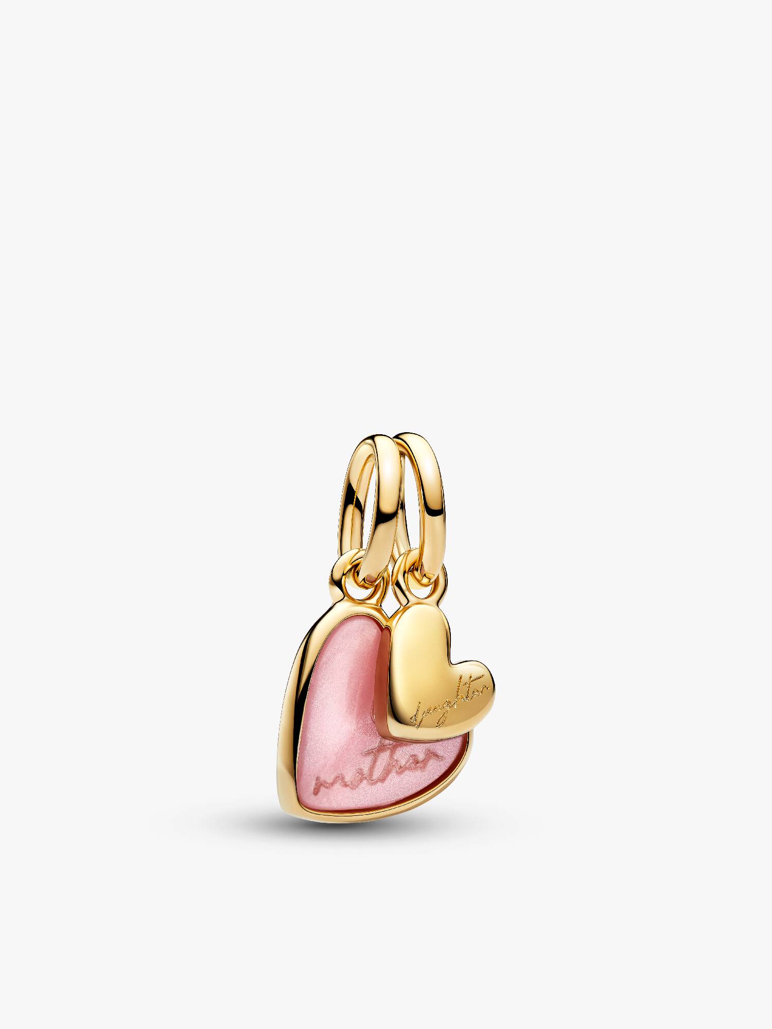 Pink Mother & Daughter Splittable Dangle Charm 