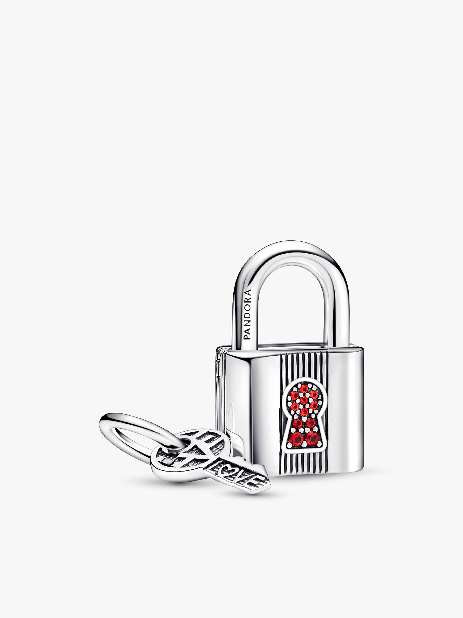 Padlock and Key Dangle Charm