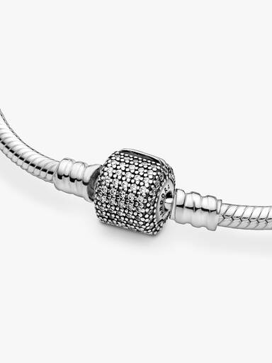 Moments Silver Bracelet, Signature Clasp