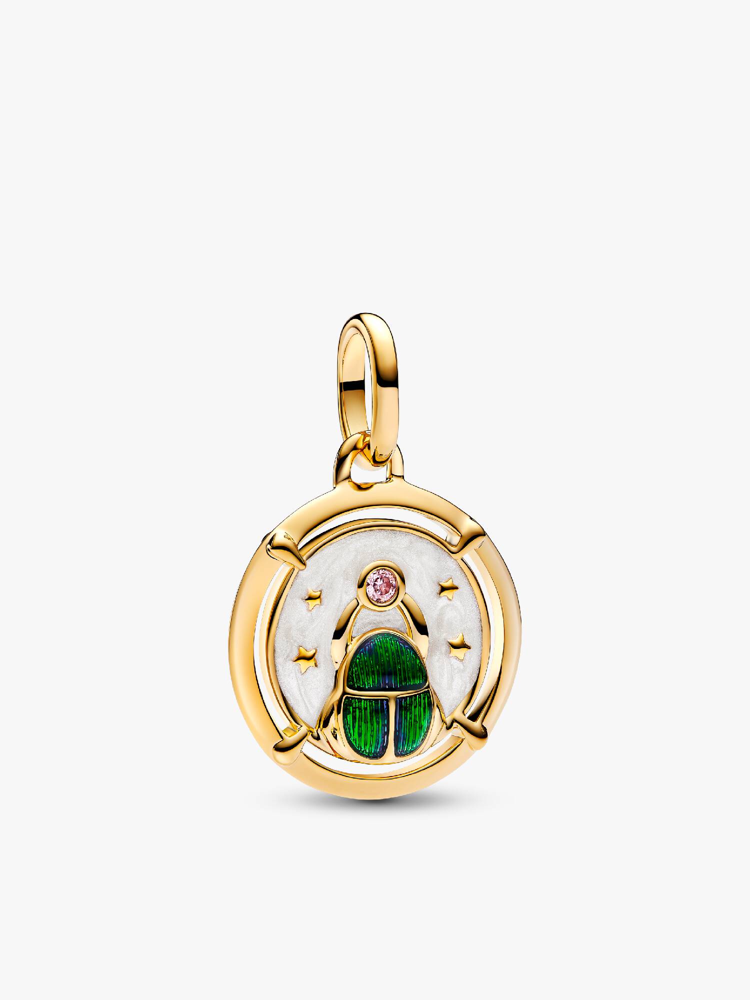 Scarab Beetle Medallion Charm
