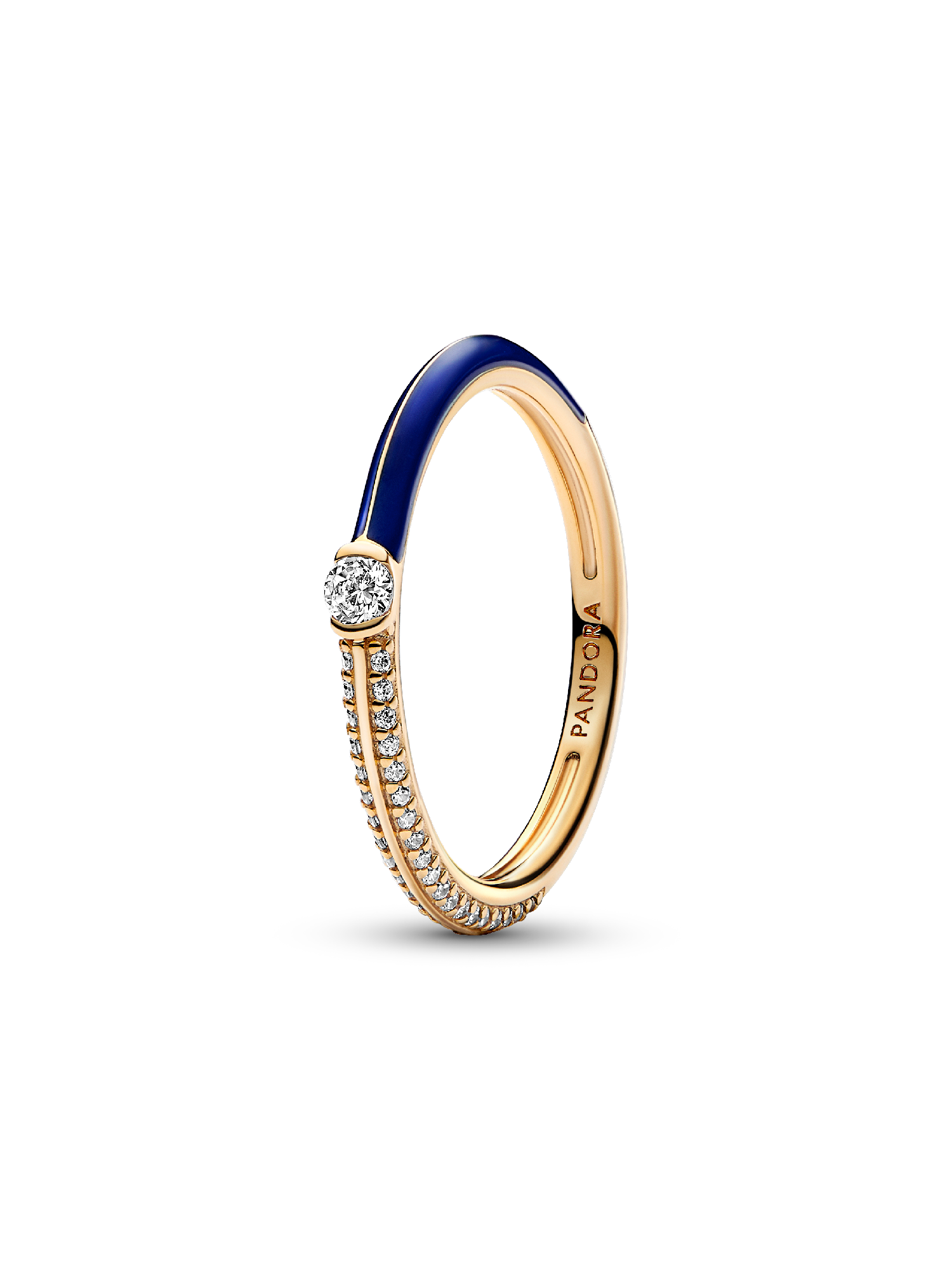 Pandora ME Pavé & Blue Dual Ring