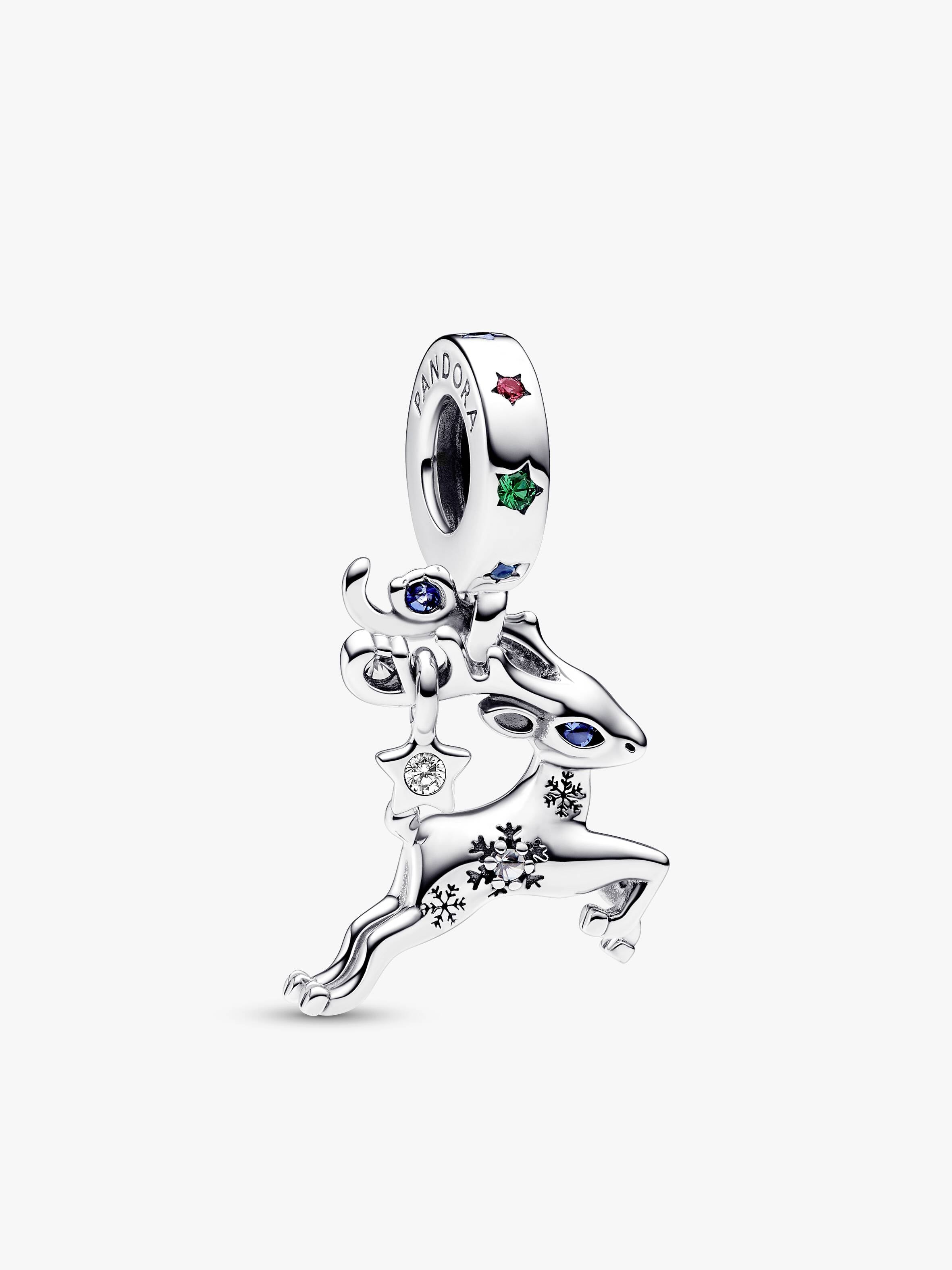 Magical Christmas Reindeer Dangle Charm