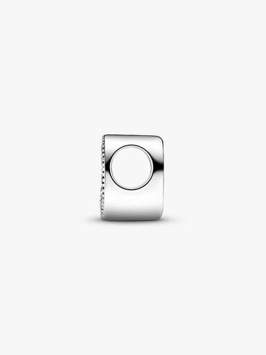 Letter U silver charm