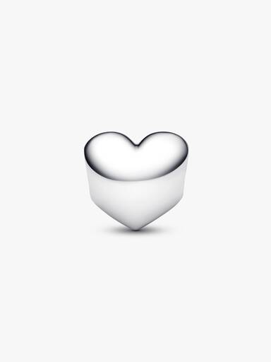 Engravable Red Stone Heart Charm