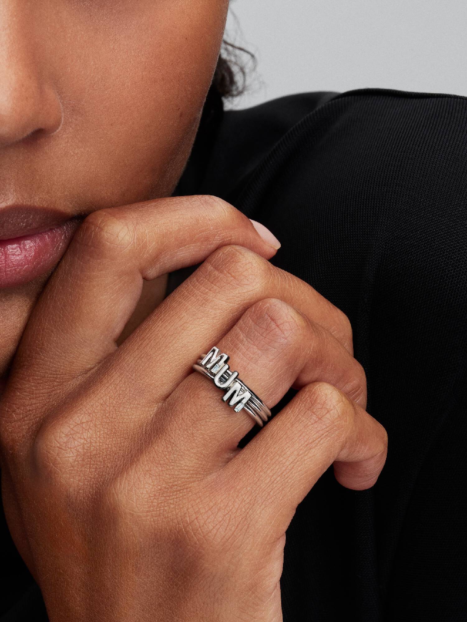 MUM Letters Splittable Ring