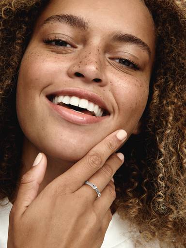 Radiant Sparkling Hearts Ring