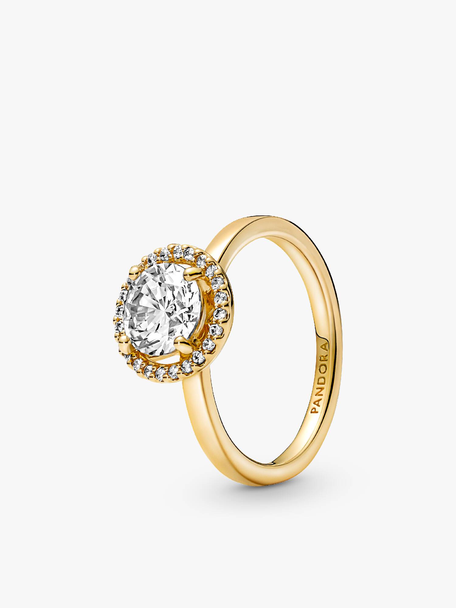 Sparkling Round Halo Ring