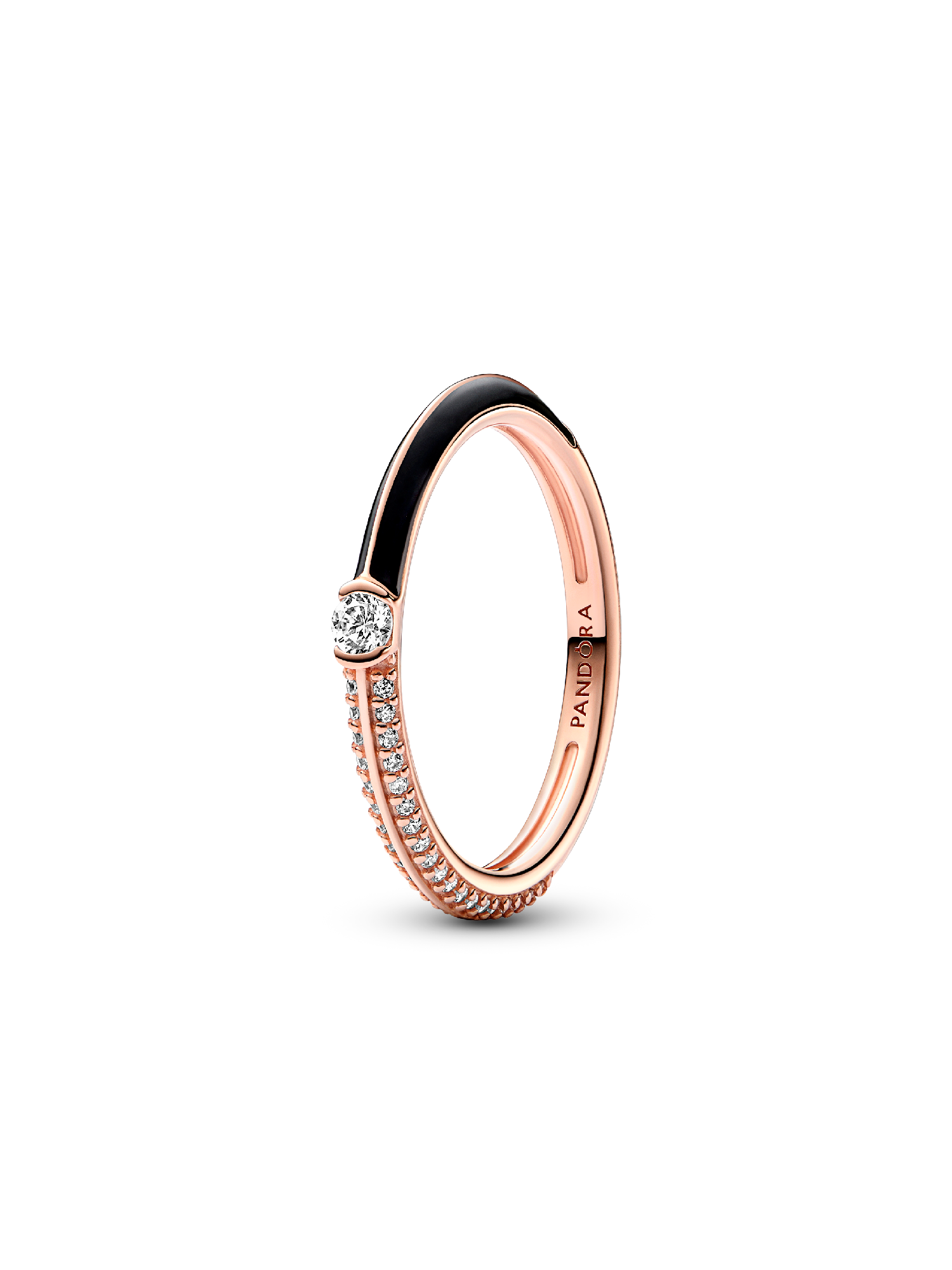 Pavé & Black Dual Ring
