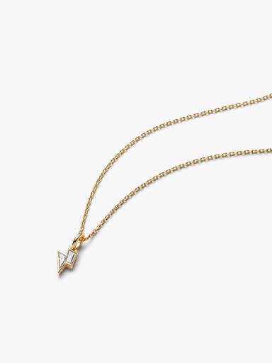 Harry Potter™ Scar 14k Gold & Lab-grown Diamond Pendant