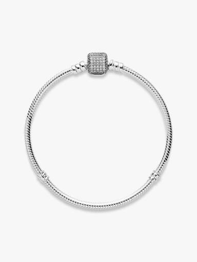 Moments Silver Bracelet, Signature Clasp