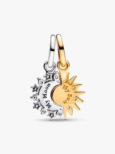 Splittable Sun & Moon Dangle Charm