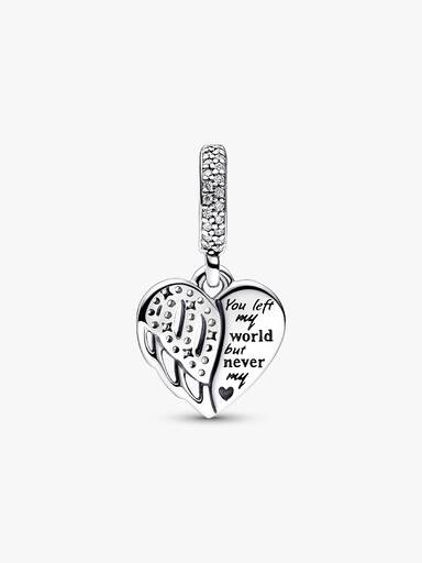 Heart & Angel Dangle Charm