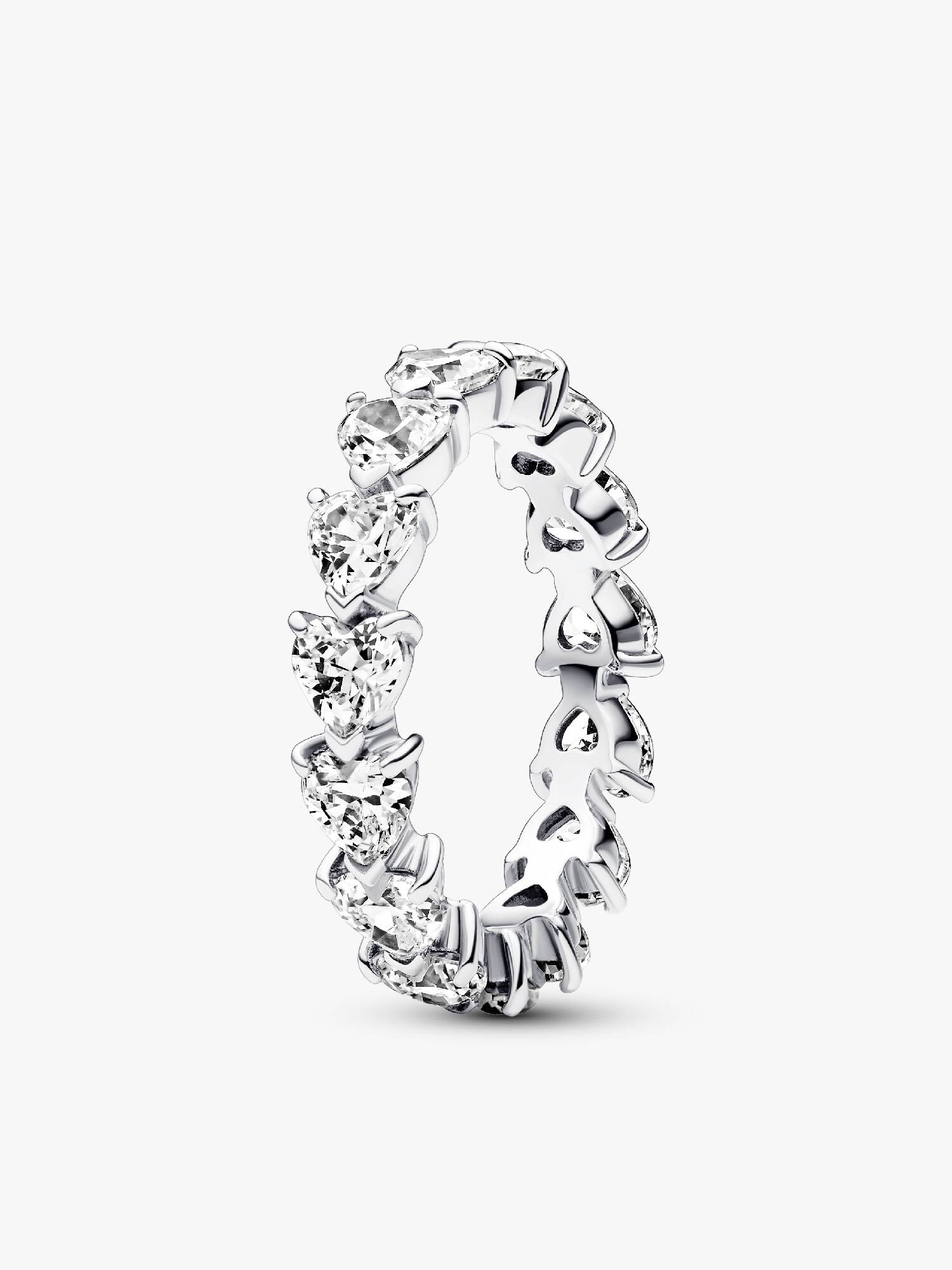 Row of Hearts Eternity Ring