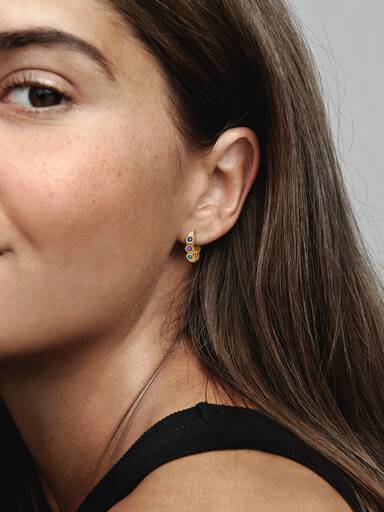 Marvel The Avengers Infinity Stones Hoop Earrings