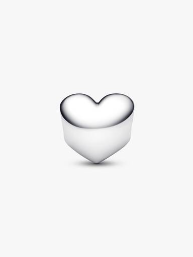 Engravable Blue Stone Heart Charm