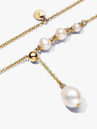Treated Freshwater Cultured Pearl Drop Necklace