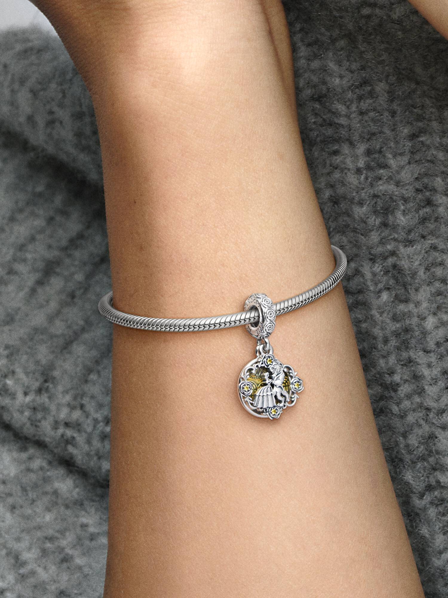 Disney Beauty and the Beast Dancing Dangle Charm