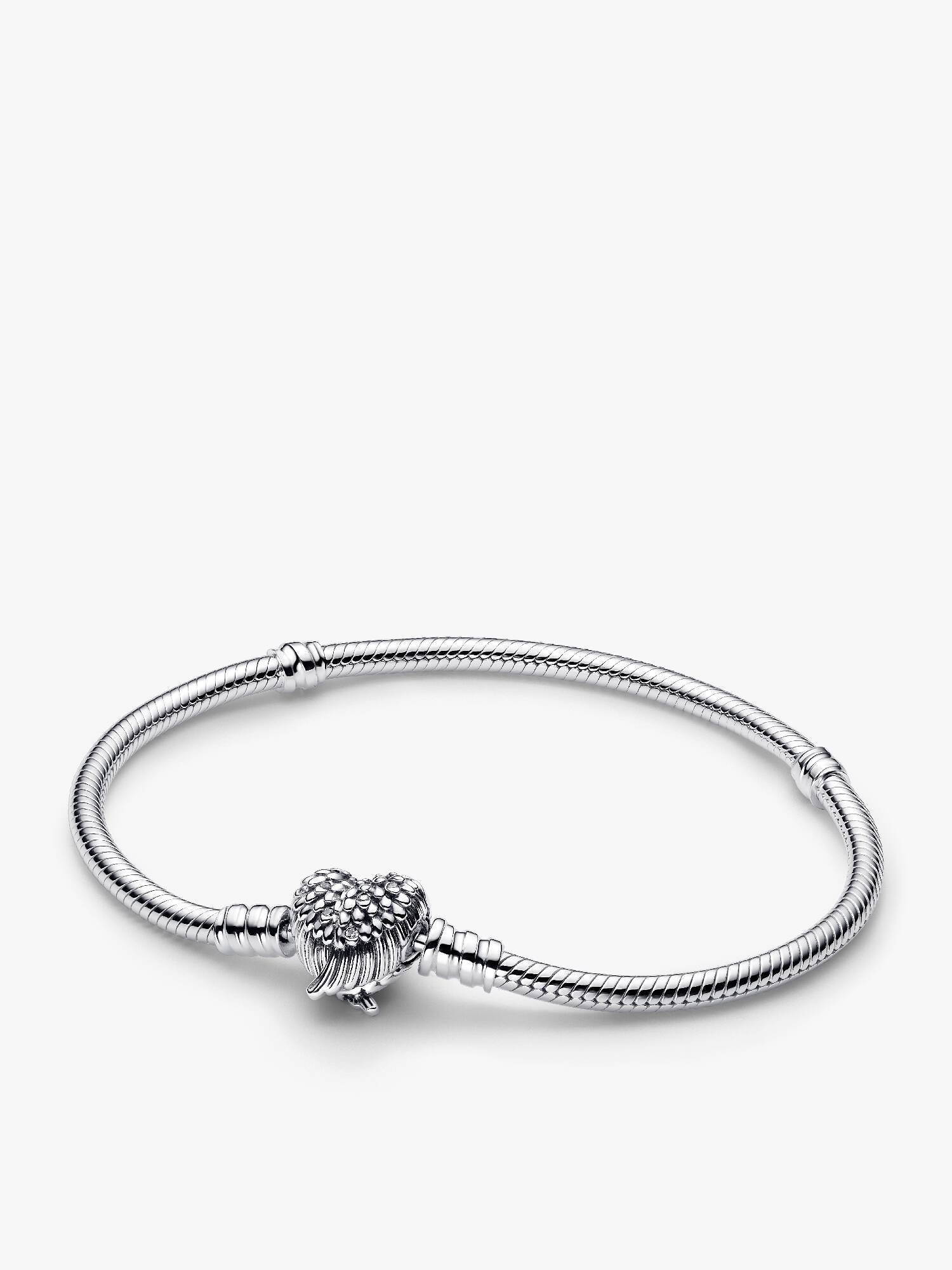 Heart Wings Clasp Snake Chain Bracelet