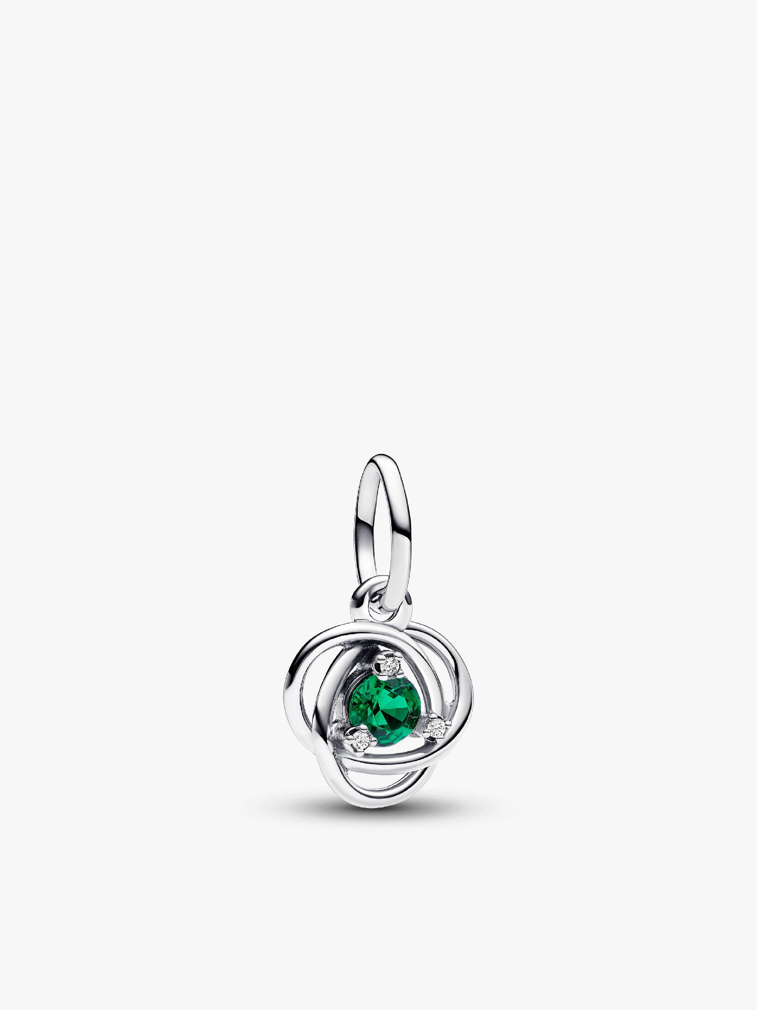 Green Eternity Circle Dangle Charm