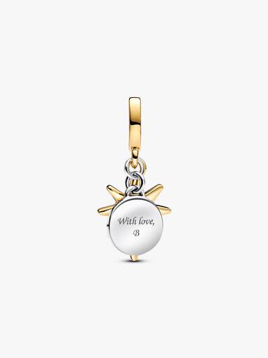 Engravable North Star Lab-grown Diamond Dangle Charm