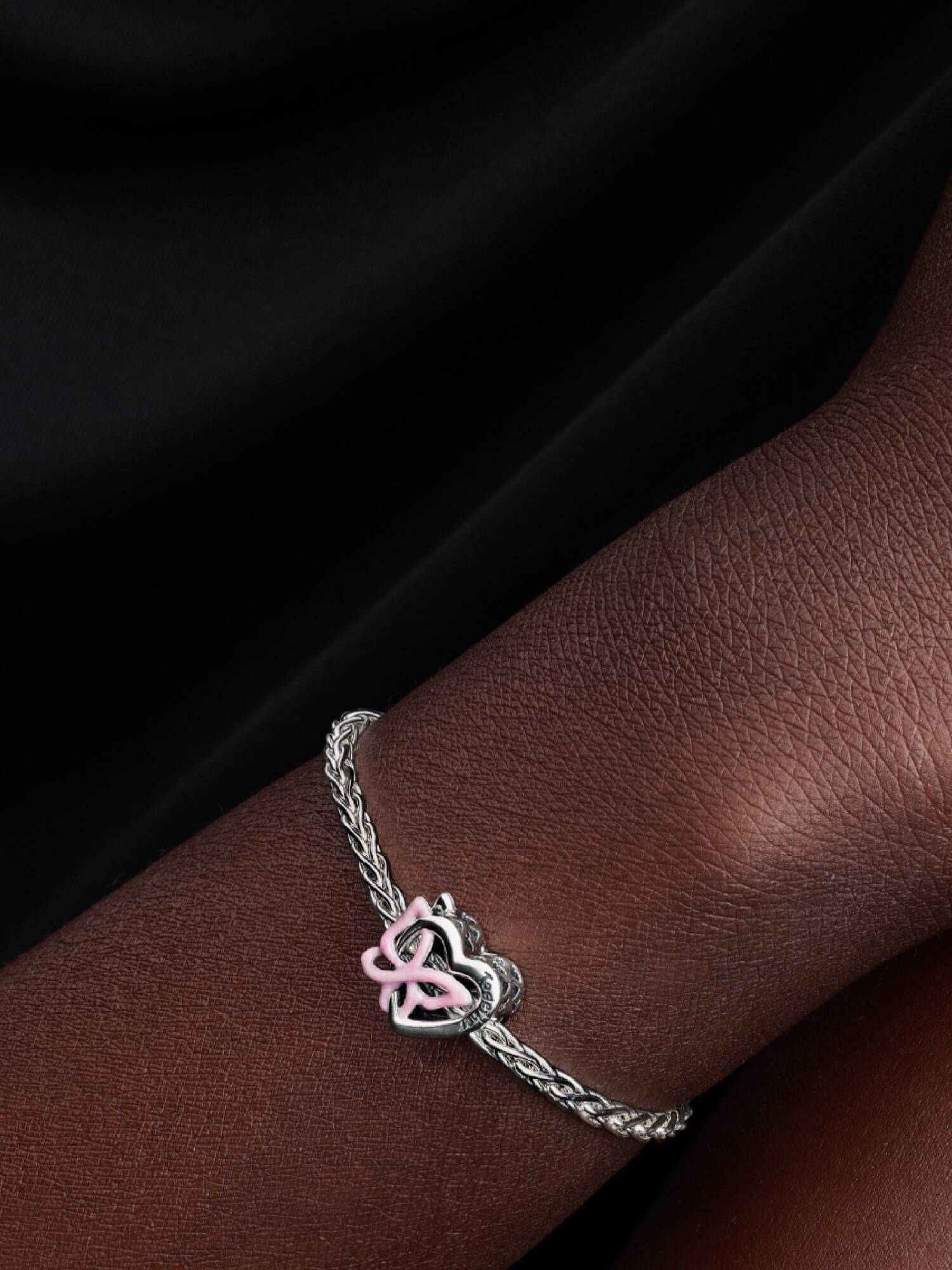 Entwined Heart & Butterfly Charm 