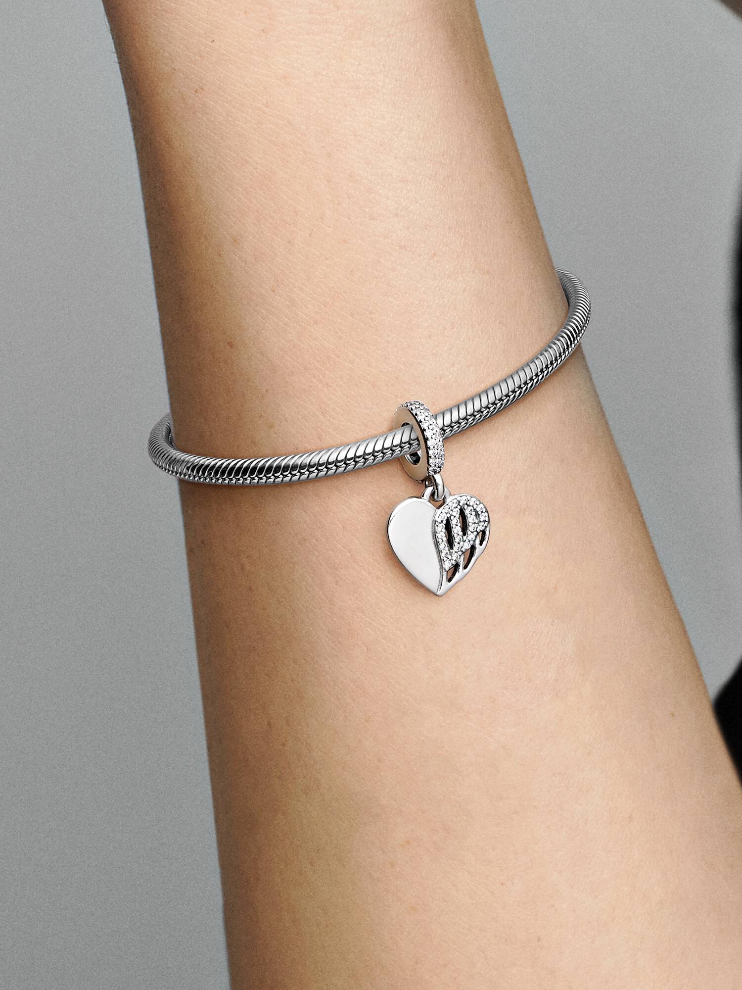 Heart & Angel Dangle Charm