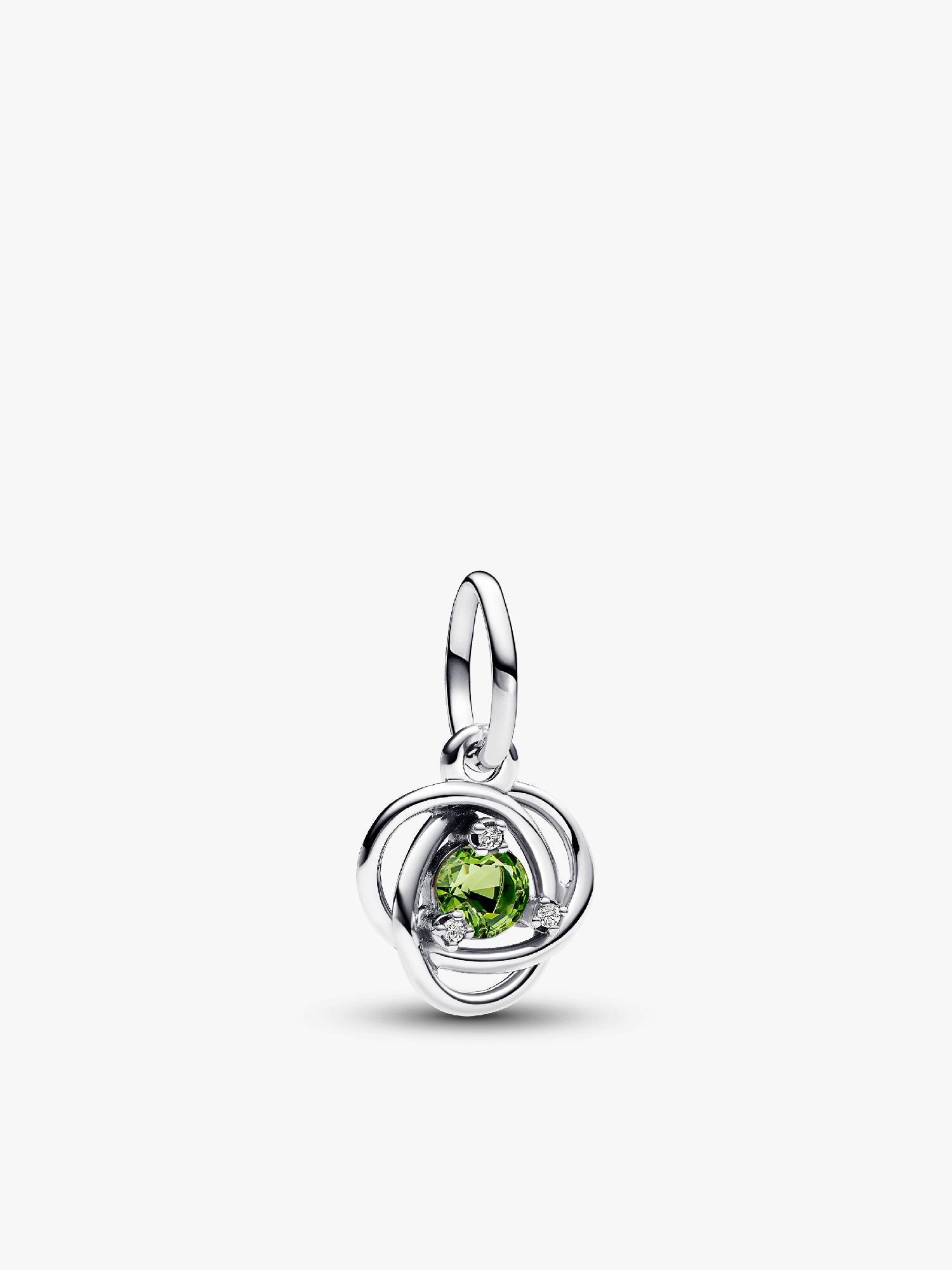 Spring Green Eternity Circle Dangle Charm