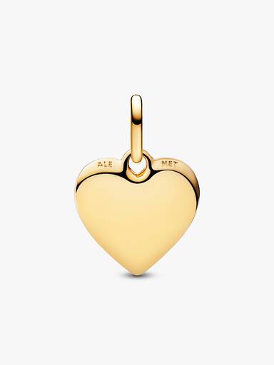 Engravable Heart Medallion Charm