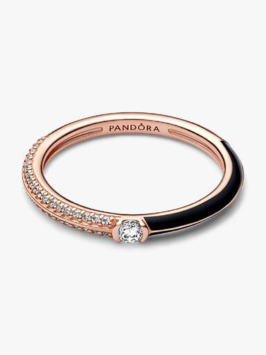 Pavé & Black Dual Ring