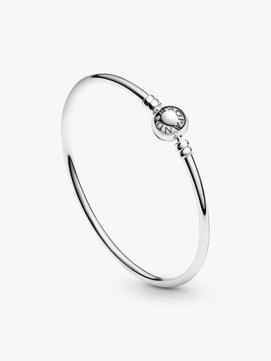 Silver bangle bracelet