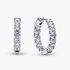 Sparkling Row Eternity Hoop Earrings Sparkling Row Eternity Hoop Earrings