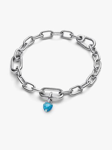 Turquoise-coloured Heart Mini Dangle Charm