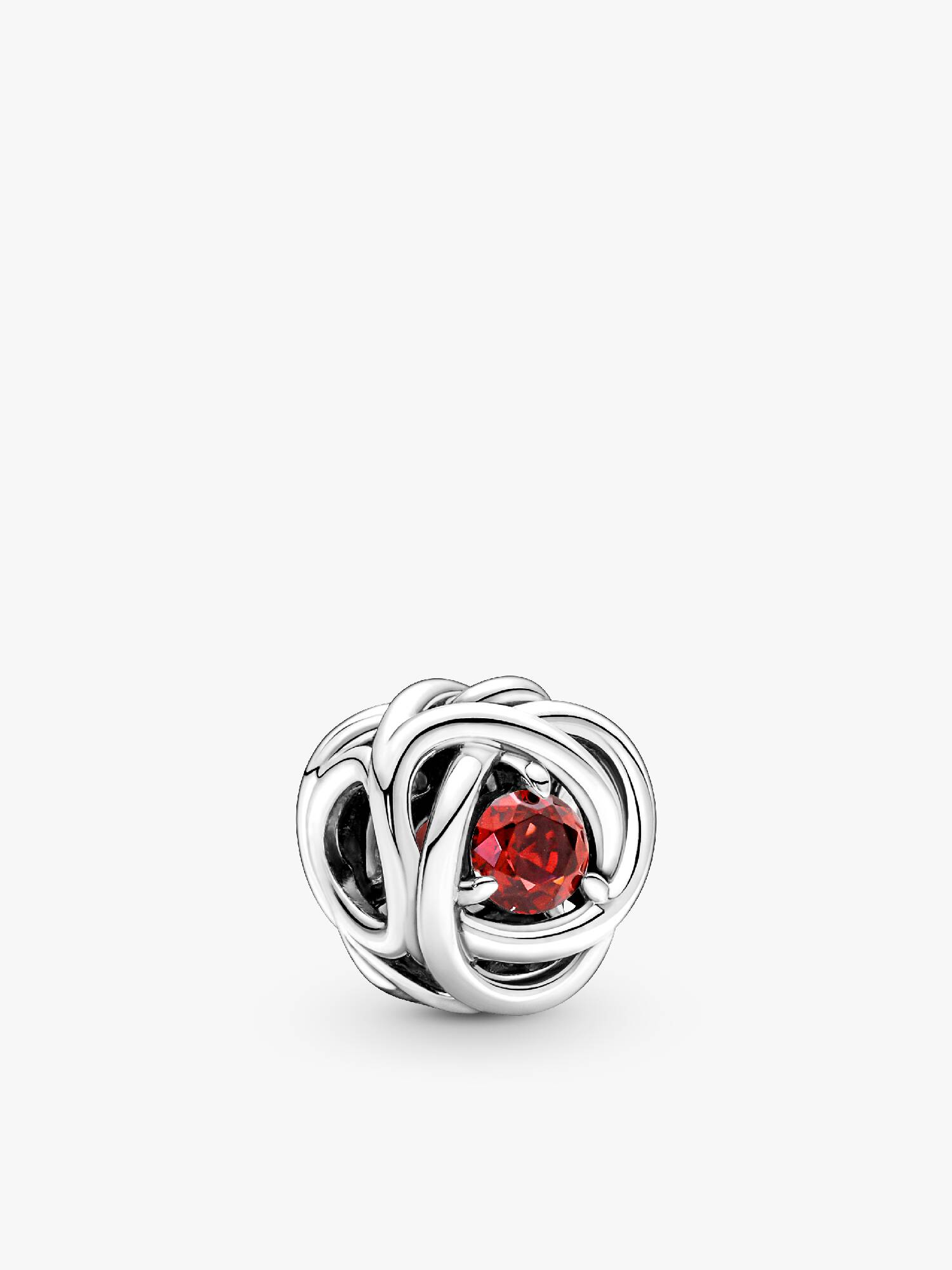 True Red Eternity Circle Charm