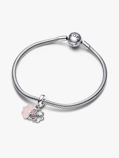 Four-leaf Clover Friendship Double Dangle Charm