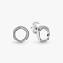 Sparkling Circle Stud Earrings Sparkling Circle Stud Earrings