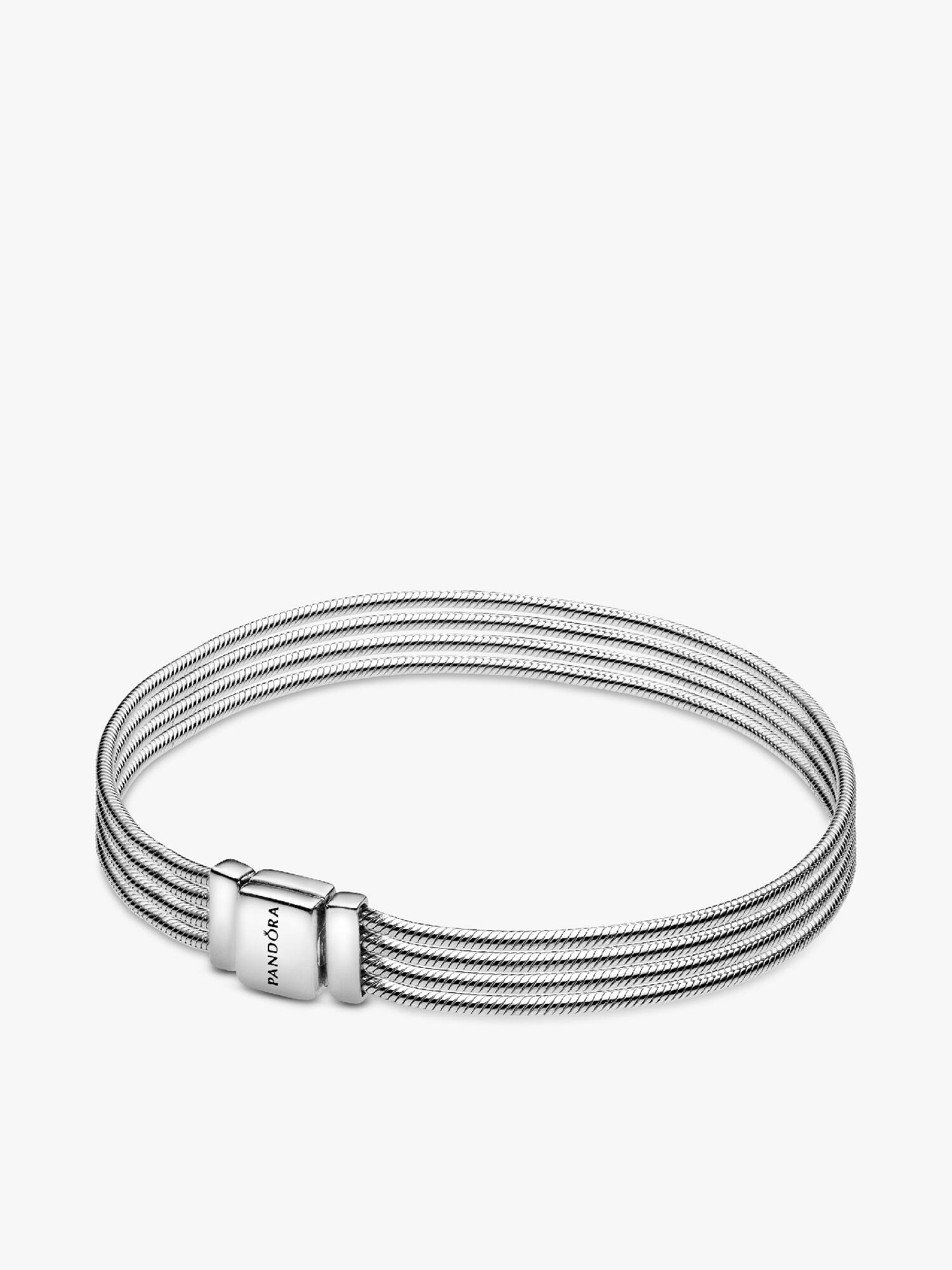Pandora Reflexions multi snake chain silver bracelet